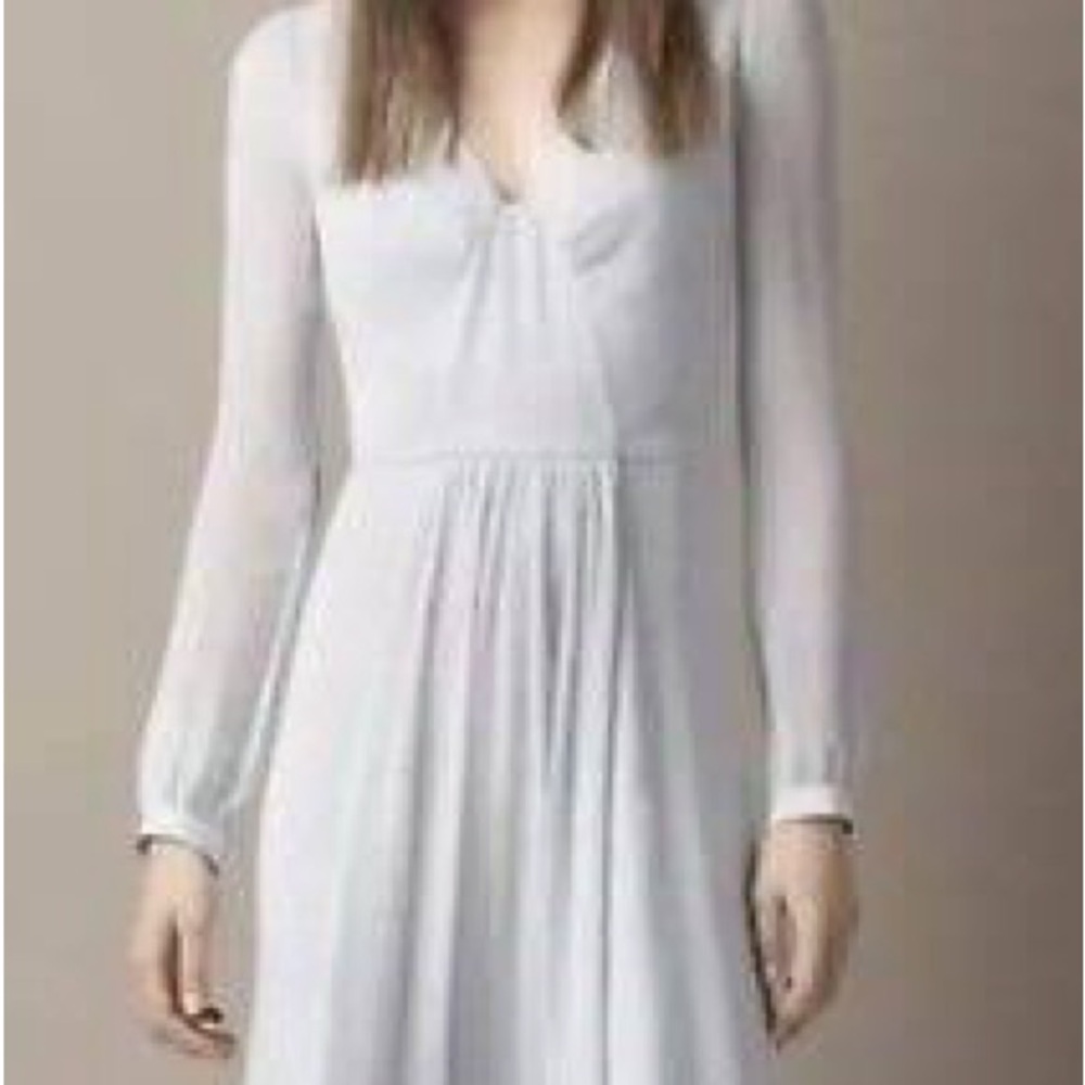 NWT Burberry Brit ‘Mariah’ Light Green Long Sleeve Dress